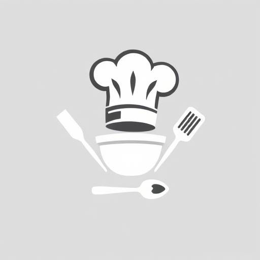 Culinary Canvas Logo: A stylized chef's hat with cooking utensils forming a canvas